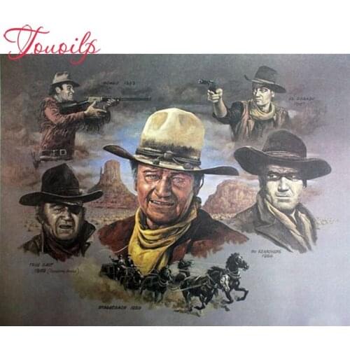Full Square&round 5D Diamond Painting,John Wayne,Wall Picture Diamond Embroidery,Cross Stitch,Mosaic,stickers,home decor