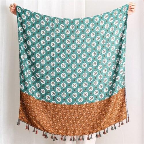 2020 Luxury Brand Shawl New Style Cotton Linen Winter Scarf Women Versatile Silk Scarves-Style Headscarf Printed blanket scarf