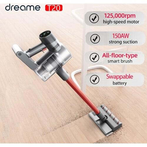 Dreame T20 Handheld Cordless Vacuum Cleaner Intelligent All-surface Brush 25kPa Dust Collector Floor Carpet Aspirator