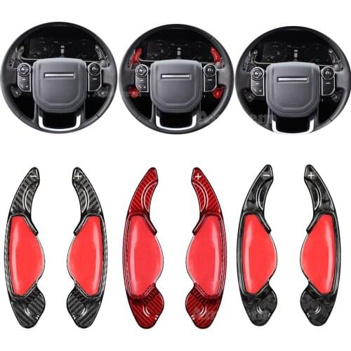 Forged Carbon Fiber Steering Wheel Paddle Shifter For Land Range Rover Evoque Discovery Sport/Jaguar XF XE Extension Shift