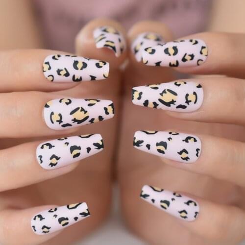 Mix And Match Press On Nails Coffin Medium-Long With Design Wild Supplying Wholse Fingernails False Nails Tip Fake Nails Art Set