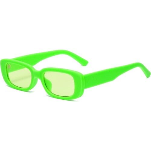 Fashion Vintage Small Frame Square Sunglasses Women Men Luxury Brand Designer Travel Colorful Pink Cute Sun Glasses Shades UV400