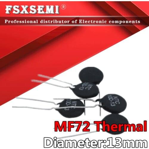 10pcs MF72 Thermal Resistor 13mm 1.3D-13 1.3R 1.5D-13 1.5R 2.5D-13 2.5R 3D-13 3R 5D-13 5R 8D-13 8R 10D-13 10R 47D-13 47R