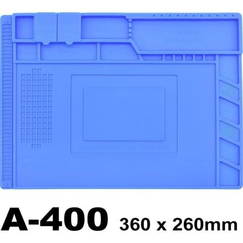 A400 Heat Resistant Silicone Pad Heat Insulation Silicone Working Mat for BGA Soldering Repair Station Phone Repairment Tools