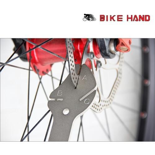 BIKEHAND MTB Bike Disc Rotor Flattening Tool Bicycle Brake Disc Adjuster Bike Disk Tray Correction Tool Cycle Bike Repair Tools