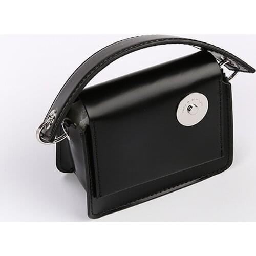 Womens Bags 2021 Summer New Small Square Bag Thick Chain Shoulder Bag Mini Oblique Chest Bag Lipstick Coin Purse