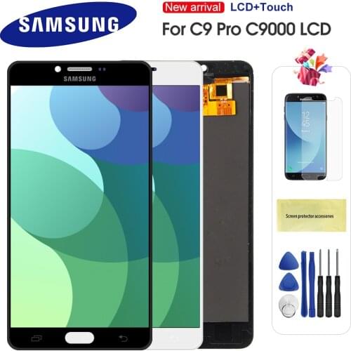 LCD For Samsung Galaxy C9 Pro C9000 Lcd Display Touch Screen Digitizer Assembly Replacement For C9 C9000 C9 Pro lcd screen