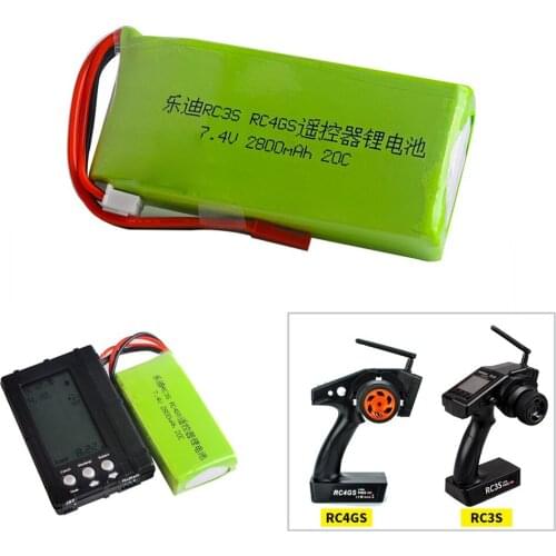 1pcs Li-Polymer 2S 7.4V 2800mah 20C Lipo Battery For Radiolink RC3S RC4GS RC6GS Transmitter