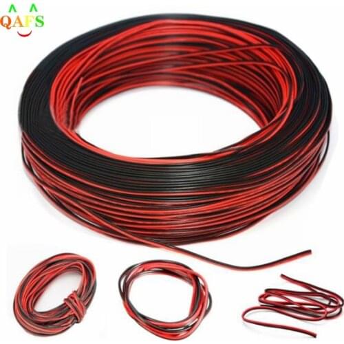 1PC 2Pin 10m Cars Motorcycle Electric Wire Cable Red/Black Connector For Led Light Durable