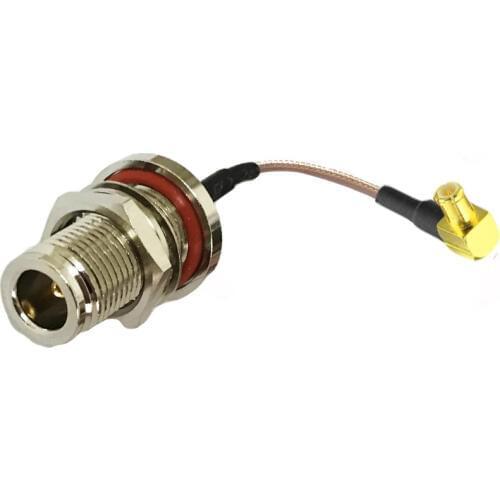 10pcs RG316 Jumper Pigtail Cable MCX male RA to N Female O-ring Nut Adapter Connector Coax Cable 10cm 15cm 20cm 30cm 50cm