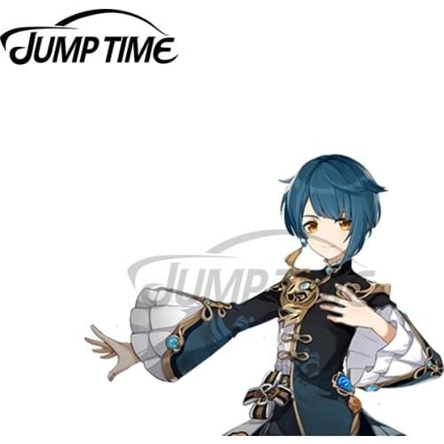 JumpTime 13 x 4cm For Xinzqiu Peeker Genshin Impact Car Stickers Laptop Waterproof Decal Windows Refrigerator Trunk Decoration