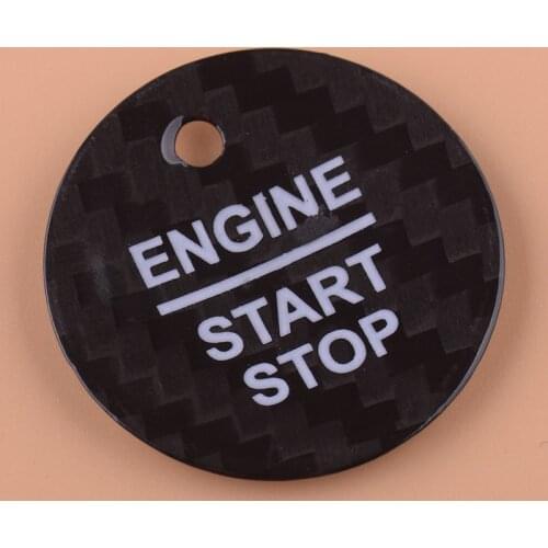Beler Black Engine Start Stop Switch Button Sticker Cover Fit For Ford F-150 Escort Edge Mondeo Focus Everest Taurus Explorer