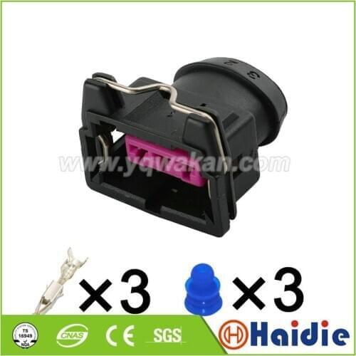 Free shipping 2sets 3pin VW 3.5series Motor idle speed motor sensor plug wire electric harness cable connector 443 906 233