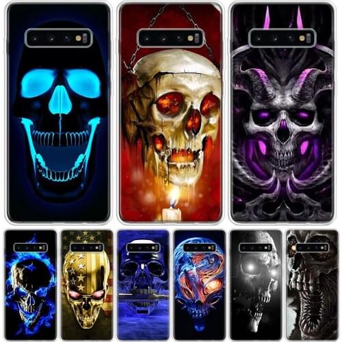 Grim Reaper Skull Skeleton Cover Phone Case For Samsung Galaxy S10 S20 Ultra Note 10 9 8 S9 S8 J4 J6 J8 + Lite Plus Pro S7 Coque