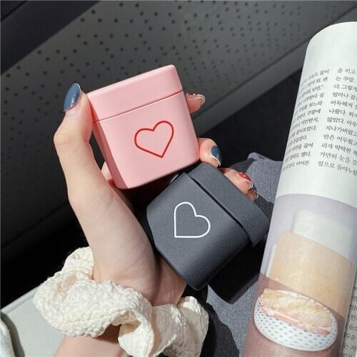 Kjoew Fashion Cute Heart Couples Case For Airphone Case Hard PC Wireless Bluetooth Earphone Protective Case For MI Xiaomi Air2S