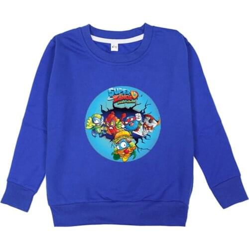 Hot Game Pattern Child Super Zings Sweatshirts Casual Baby Boys Girls Superzings O-Neck Pullover Kids Sportswear Hoodie Gift