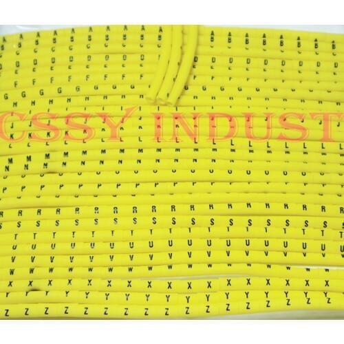 Freeshipping 1300pcs/set print Cable wire Markers 0.5-10mm2 26 different letter ABCDEFGHIJKLMNOPQRSTUVWXYZ