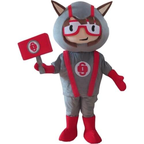 Grey Robot Costume Cosplay Outfits Adult Size Cartoon Mascot costume For Carnival Festival Commercial Dress
