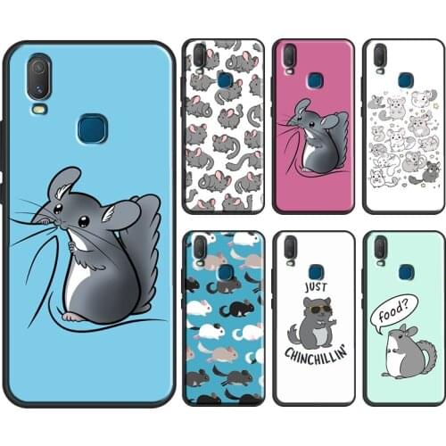 Cute Cartoon Chinchilla Cover For Vivo V20 SE Y11 2019 Y1S Y12 Y17 Y30 Y50 Y81 Y91C V11 Y20 i V17 Neo Phone Case