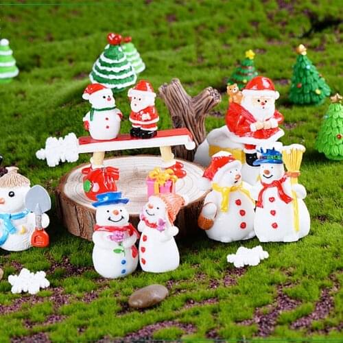 Miniature Toys Figurines Mini Xmas Decor Garden Landscape Landscape Model Christmas Ornament Christmas Decoration