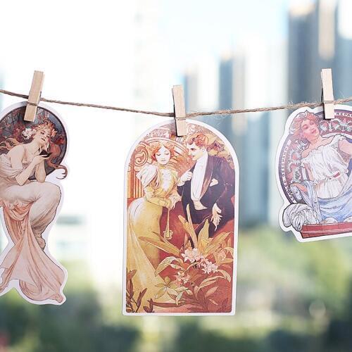 30pcs happy Ancient goddess style multi-use card as postcard party invitation Greeting Cards gift Christmas DIY message card