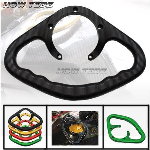 Motorcycle Accessories CNC Passenger Handgrips Hand Grip Tank Grab Bar Handles Armrest Black For KAWASAKI Z800 Z1000 ER-6N ER-6F