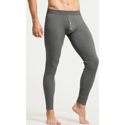 New Autumn Winter Underwear Cotton Sexy Mens Long Johns Calzoncillos Largos Hombre Warm Thermal Underpants Leggings Pants