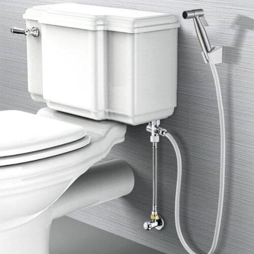 7/8" 1/2" Stainless Steel Bidet Sprayer Handheld Toilet Bidet Faucet Bathroom Hand Sprayer Shower Head Women Self Cleaning