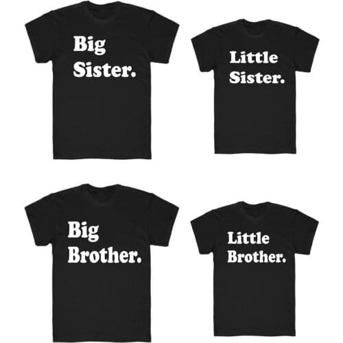 2022 Mix and Match Sibling Shirt Biggest Big Little Littlest Brother and Sister T-shirst Toddler Matching Shirts Family Tee Tops