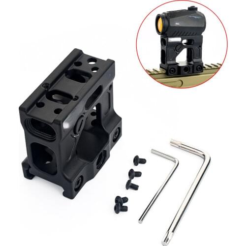 Tactical 2.26″ Height Airsoft Unity FAST Micro Mount For H1 H2 T1 T2 CompM5 Red Dot Sight Hunting Rifle Heightening Bracket