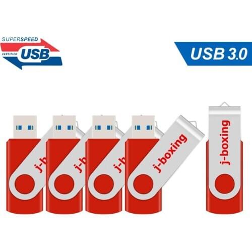 5 Lots 32GB USB 3.0 Flash Drive 16GB 64GB usb3.0 Pendrive Metal Rotating Flash Memory Stick High Speed usb flash drives Red Disk
