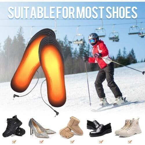 Thicken USB Hot Foot Tool, Heating Insole, Foot Warmer, Socks Pad, Electric Heating Insole, Washable Warmth Plush Insole