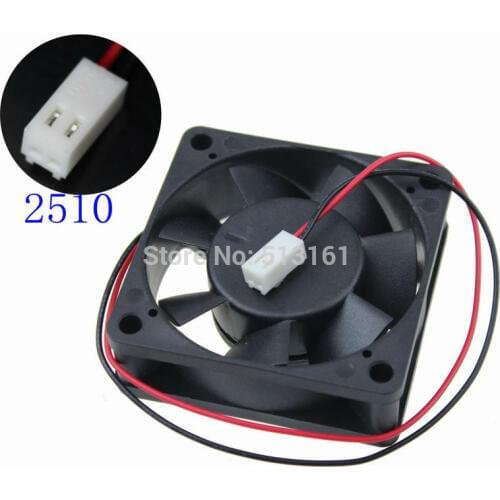 5 Pieces Gdstime Silent 6020 12V DC 60mm 60X60X20mm 2Pin 2510 Connector PC CPU Case Cooling Fan