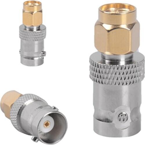 1PCS SMA To BNC Connectors Type Male Female RF Connector Adapter Test Converter Kit Set High Quality