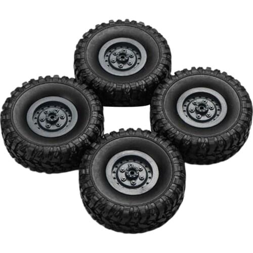 4 Pieces Rubber Wheel Tire Tyres for WPL JJRC MN Truck RC Car Upgrade Parts