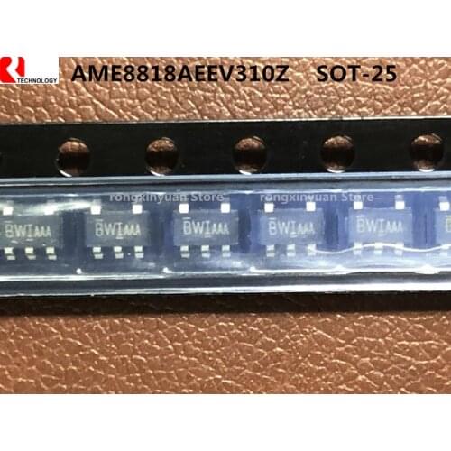 AME8818AEEV310Z AME8818AEEV310 3.1V BWIMXX SOT-25 Low Dropout 300mA CMOS Regulator 100% New original AME8818