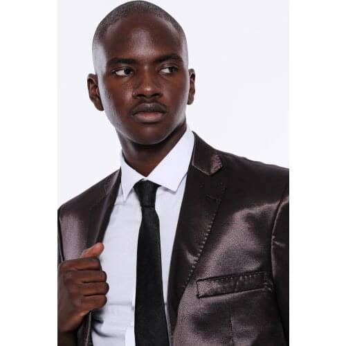 Satin Brown Suit