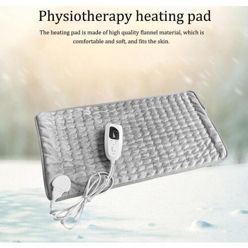 Safe Electric Heating Pad Flannel Fabric Fast Pain Relief Temperature Settings Moist Heat Therapy Option For Neck Back Shoulder