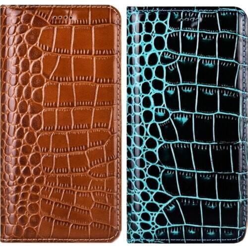 Crocodile Genuine Leather Phone Case For Samsung Galaxy A21S A01 M01 M01S M31S M51 A20 A30 A40 A50 A70 A51 A71 5G Cover Coque