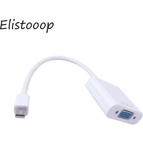 Elistooop Mini DP Port Male to VGA Female Adapter HD Video rigidity converter for Mac