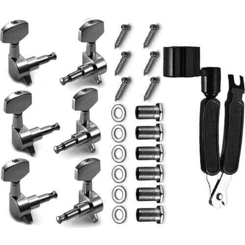 Guitar String Tuning Pegs Set Machine Heads Knobs Tuners Tuning Keys for Electric Acoustic Guitarra Parts Replacement Tool
