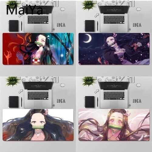 Maiya Top Quality Demon Slayer Kamado Nezuko Office Mice Gamer Soft Mouse Pad Free Shipping Large Mouse Pad Keyboards Mat