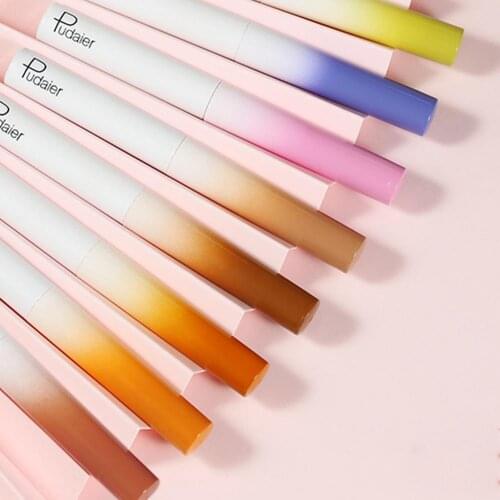 Pudel Matte Eye Shadows 8 Colors Green Blue Purple Red Brown Lasting Waterproof Liquid Eye Shadows For Girls Or Ladies