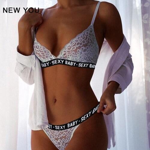 Fashion Sexy Bra Set Women Push up Lace Underwear Panties Set Thin Breathable Bra Set Jacquard Sexy Underwear Fantasy Lingerie