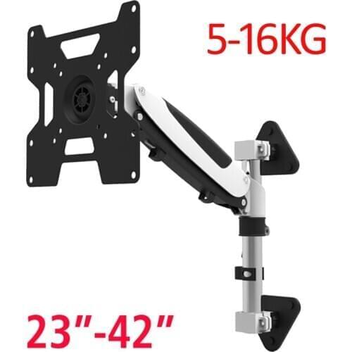 DL-GST111WA Gas Spring 23"-42" heavy LED LCD TV Wall Mount Full Motion Monitor Holder Arm Load 5-16kg Max. VESA 200*200mm