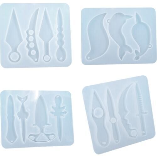 Defense Small Knife Silicone Mould DIY Crafts Making Crystal Epoxy Resin Mold