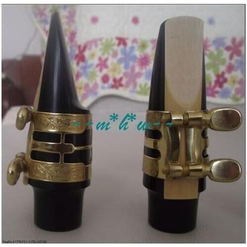 Excellent Alto Sax mouthpiece with Carving ligature and cap and reeds