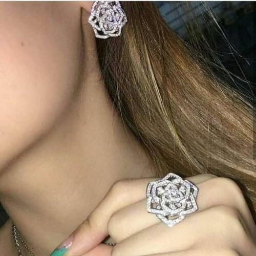 Cp127 Luxury Designer Fashion 925 Sterling Silver Jewelry zirconia star shape Pp