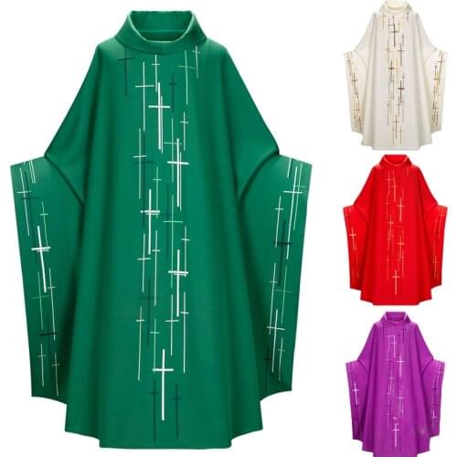 Medieval Priest Monk Missionary Cloak Halloween Vampire Wizard Cape Prayer Robe Gown Carnival Knight Coat Party Cosplay Costume