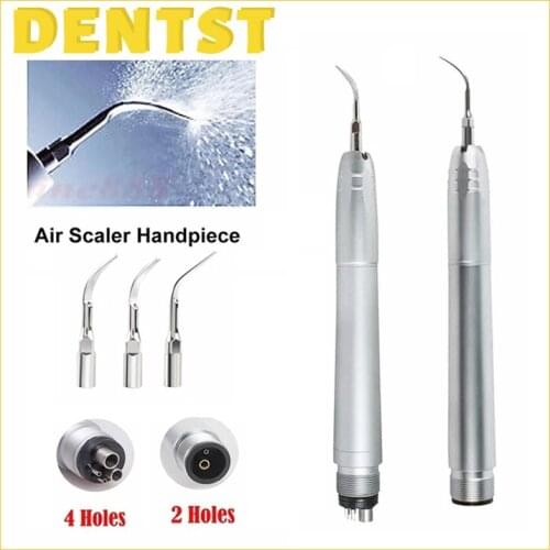 Dental Ultrasonic Scaler/Midwest 2/4 Holes B2/M4 Tips Scaler Handpiece With 3 Tips G1/G2/G3 Tooth Irrigator Dentista Tools